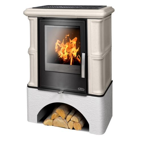Kachlová kamna ABX Bavaria rovný sokl Ahornweiss