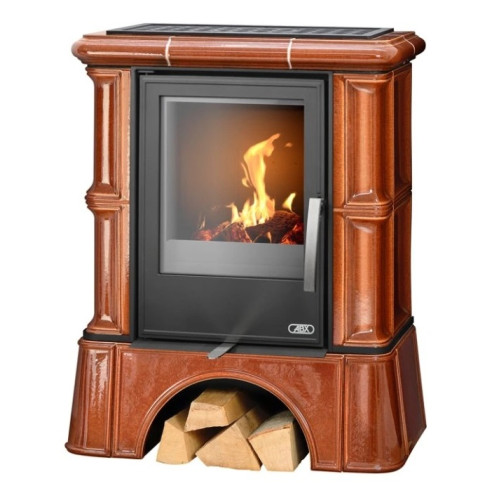 Kachlova kamna ABX Bavaria kachlový sokl, Kaštan