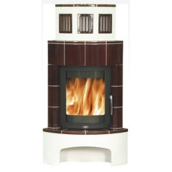 Kachlova kamna ABX Normandie hnědá