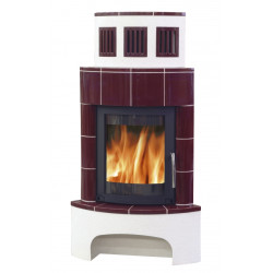 Kachlova kamna ABX Normandie bordo