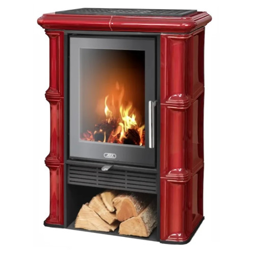 Kachlová kamna ABX Sicilia exklusive, Bordo