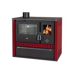 Sporák s teplovodním výměníkem PRITY GT W10 FI S DR, nerezová trouba, burgundy, levá