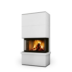 Kachlový akumulační krb s výsuvnými dvířky Romotop SPIRIT C2