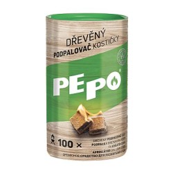 PEPO Podpalovač dřevěný kostičky 100ks FSC
