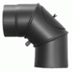 Koleno 90° pevné ø 120 mm s čistícím otvorem tl.1,5mm