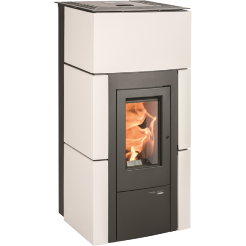 Peletová kamna Haas Sohn HSP 6 RUEDA C RLU bílá kachle